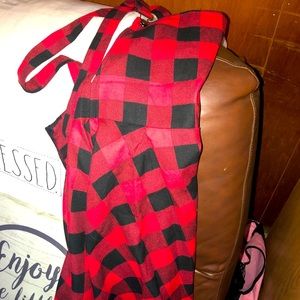 Red and Black plaid dress